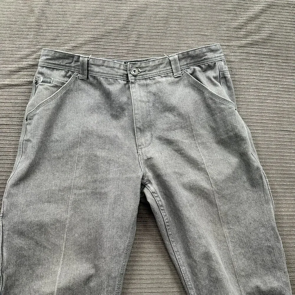 SouthPole Loose Straight Jeans Men 40/32 (Measured 38/32) Gray Cotton‎ Baggy.